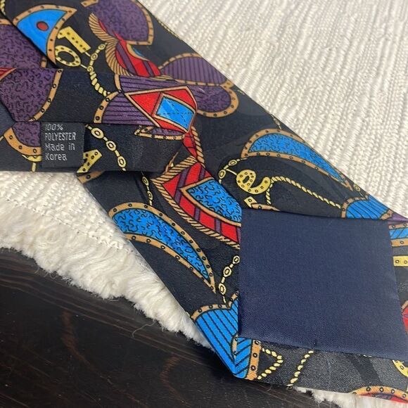 Men’s Novelty Ties Love and Hearts Valentine’s day Black Multicolor - Picture 4 of 5